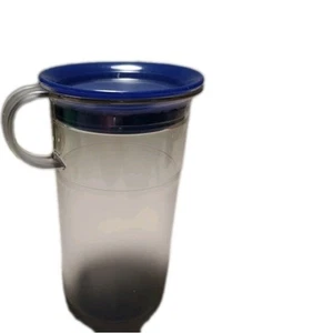 Tupperware Mini Acryl Preludio Milchkännchen Krug/Getränkeservierer 1,5 Tassen blau T9 - Bild 1 von 5