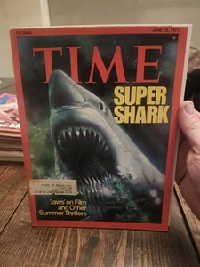 JUNE 23 1975 TIME MAGAZINE JAWS MOVIE SUPER SHARK SUMMER THRILLERS - Foto 1 di 1