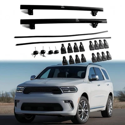2 件装重型可上锁车顶架横杆适用于道奇 Durango 2011 - 2025 — 第 1/4 张图片
