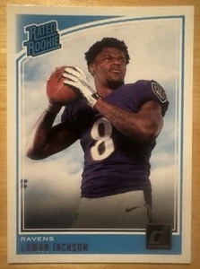Lamar Jackson 2018 Donruss Rated Rookie Rookie Card #317 (6978) - Picture 1 of 2