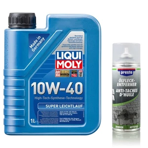 1 Liter LIQUI MOLY Super Leichtlauf 10W-40 Motoröl & Öl-Fleck-Entferner - Bild 1 von 4