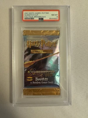2001 Harry Potter - Quidditch Cup Broomstick Foil Sealed Pack - PSA 9 Mint! WOTC - Image 1 of 4