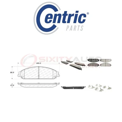 Centric Fleet Disc Brake Pads w Hardware for 2005-2008 Dodge Magnum 2.7L ce Foto 1 de 4