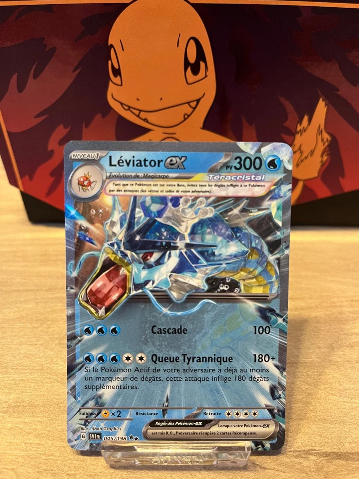 Carte Pokémon Léviator EX FR - EV1/ Ecarlate et Violet -045/198- Neuf - Photo 1/1
