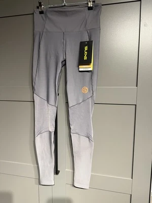 Skins Grey  Series 5 SkyScraper Size M  Leggings Tights Gym Compression Yoga New - Image 1 of 4
