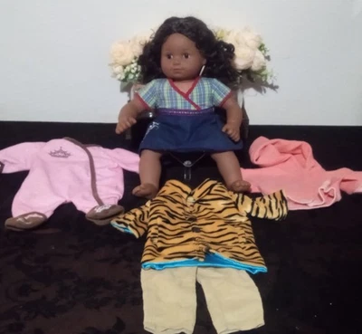 American Girl Bitty Baby Twin Doll-African American w/ Extra Doll Clothes - Image 1 of 4