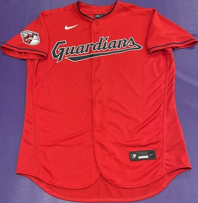 Authentic Cleveland Guardians Pro Cut On-Field Red Alternate MLB Nike Jersey 48 - Image 1 of 4