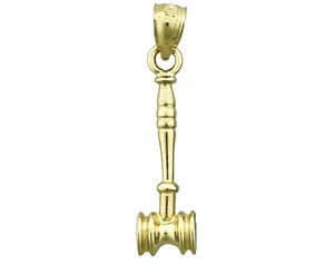 Dije mazo 3D oro 14K - Imagen 1 de 6