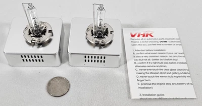 2 ксеноновые лампы высокой четкости для фар дальнего ближнего света GMC Sierra 2500 3500 2015–2019 годов - Изображение 1 из 4