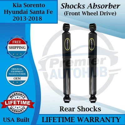 Monroe OEM Rear Shocks For 2013-2018 Kia Sorento Hyundai Santa Fe 2WD Lifetime W - Image 1 of 4
