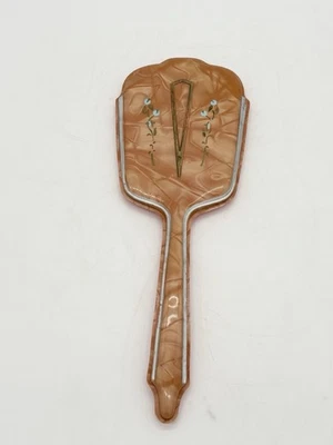 vintage Art Deco Celluloid Hand Mirror  - Image 1 of 4