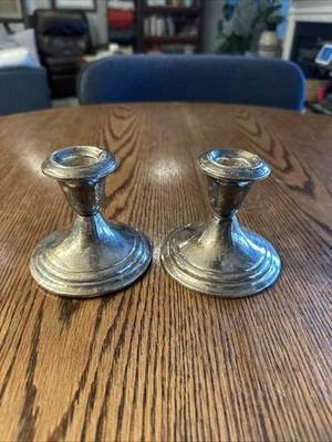 Par de candelabros Gorham enchapados en plata YC 3003 2 candelabros vintage Foto 1 de 4