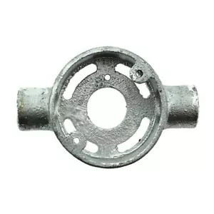20MM METPRO THROUGH EXTENSION BOX GALVANISED STEEL CONDUIT FITTINGS - Picture 1 of 2