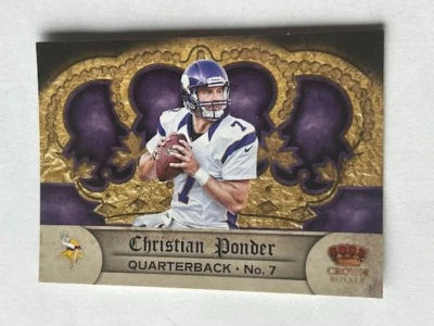 2012 Panini Crown Royale #91 Christian Ponder - Image 1 of 2