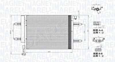 Condensador MARELLI AC para SEAT Córdoba Skoda Fabia I VW Fox Polo 99-15 6Q0820411 Foto 1 de 2