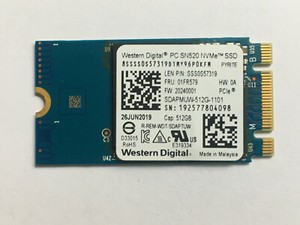 Western Digital PC SN520 NVMe  256GB 512GB M.2 2242 PCIe3 x 2 For Lenovo Laptop