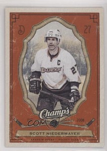 2009-10 Upper Deck Champ's Red Scott Niedermayer #3 HOF