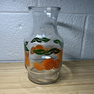 Anchor Hocking Vintage Orange Juice Decanter Carafe Glass Pitcher - Picture 1 of 8