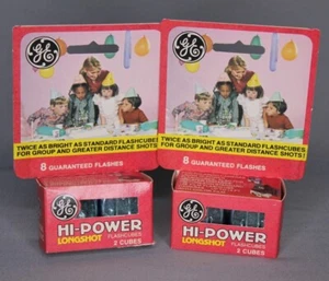 2 Boxes - GE Hi-Power Longshot Camera Flashcubes -Unopened - 4 Cubes - Picture 1 of 8