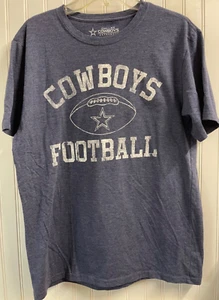 Dallas Cowboys Football Authentic T-shirt Men's L Blue - Picture 1 of 10