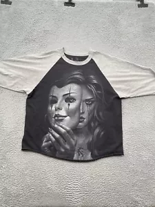 OG Abel Shirt Adult 2XL XXL Black Gray Mask Masked Grunge Y2K Skater Men - Picture 1 of 10