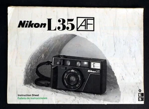 Original Nikon L35 AF User Manual 1985 Edition - Excellent - Picture 1 of 5