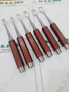 Orthopedic Obwegeser Plerygoid Osteotome Tufnol/Wooden Handle 4PCS Set Offer - Imagen 1 de 4