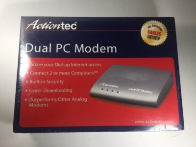 ActionTec Dual PC Modem Model GS002AN-01 Brand New Factory Sealed - Image 1 of 4