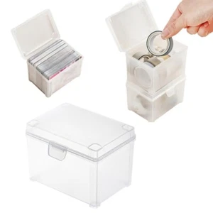 Trading Card Box Playing Card Case Clear Storage Containers Box for Game Cards - Zdjęcie 1 z 10