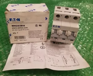 Interruptor de circuito Eaton WMZS3B06; 6 amperios, 277/480 voltios, 3 polos **NUEVO** - Imagen 1 de 7