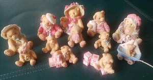 Cherished Teddies Figuren Konvolut 12 Figuren Teile 90er Jahre Rauchfrei ~ Lot - Bild 1 von 12