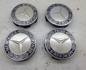 2014-2019 MERCEDES CLA250 C117 WHEEL CENTER HUBCAP MERCEDES LOGO RIM COVER SET - Picture 1 of 5