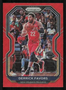 2020-21 Panini Prizm Prizms Ruby Wave #133 Derrick Favors - Picture 1 of 2