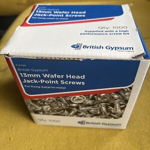 13mm British Gypsum Wafer Head Jack-Point Screws Box of 1000