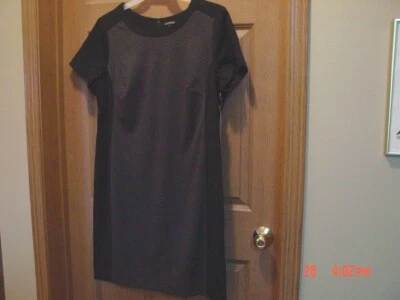 Womens Plus Size Gray Ponte Dress - Image 1 of 4