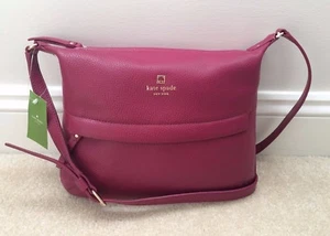 NEW! KATE SPADE Grant Park Starla Crossbody/Shoulder Bag Purse Red Plum NWT - Picture 1 of 12
