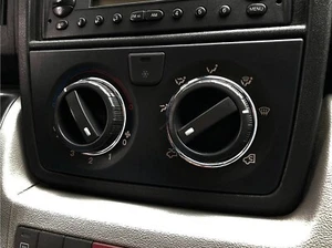 Fits Fiat Ducato 2006- Polished aluminum dash trim for heating controls 2pcs - Bild 1 von 9