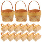  15 Pcs Hand Woven Basket Mini Storage Wedding Favors Biscuit