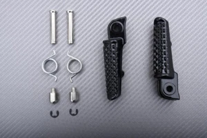 Black Pair of Front Foot Rests & Pegs HONDA CB1000R SC80 2018-2020 - Picture 1 of 6