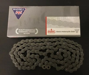 ELITE DRIVE CHAIN. 58” 38” 530 110 Links BSA B25 B44 B50 Norton Pre 65 Etc - Picture 1 of 2