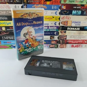 MGM Feature All Dogs Go to Heaven VHS Tape 2000 Clamshell Case VTG Kids Family  - Imagen 1 de 4