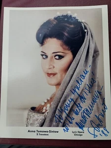 Autograph Anna Tomowa-Sintow bulgarian opera singer signed photo - Picture 1 of 2