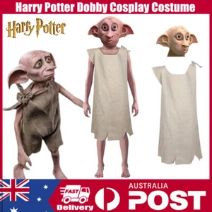 NEW Harry Potter Dobby Cosplay Costume Mask Halloween Party Kids Unisex Outfits - Picture 1 of 15