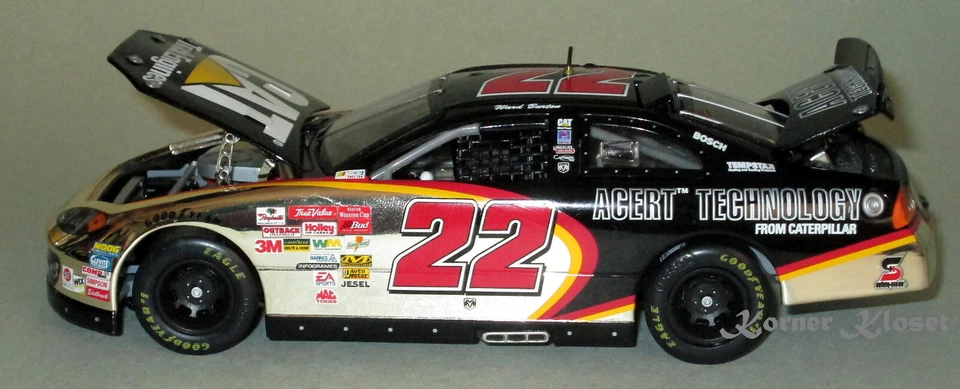 Ward Burton #22 2003 Dodge Intrepid -  CAT Sponsered NASCAR 1:24 Diecast NIB - Image 1 of 4