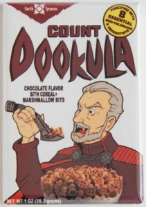Count Dookula MAGNET 2" x 3" Refrigerator or Locker Vintage star wars cereal - Picture 1 of 3