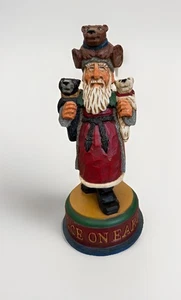 David Frykman Beary Merry Christmas Portfolio “ Peace On Earth” Figurine. Santa - Picture 1 of 8
