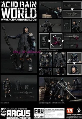 Acid Rian 1/18 Argus Nocturnal Predator Action Figure In Stock Collectibles - Image 1 of 4