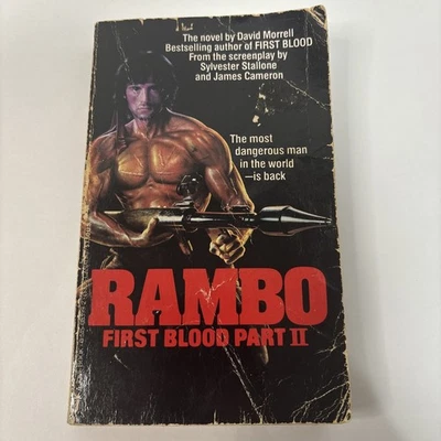 Rambo First Blood Part 2 by David Morrell 1985 Jove Publishing Paperback Book Foto 1 de 3