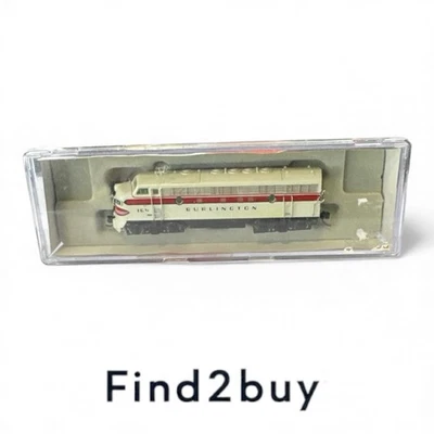 Intermountain N Scale CB&Q Burlington locomotive F7A 164 - Image 1 of 4