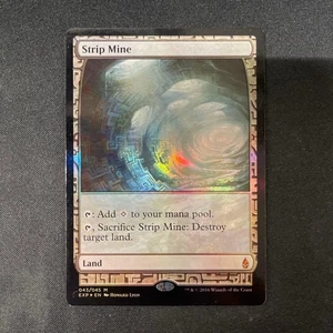 Zendikar Expeditions Foil Strip Mine Magic the Gathering Used - Picture 1 of 4